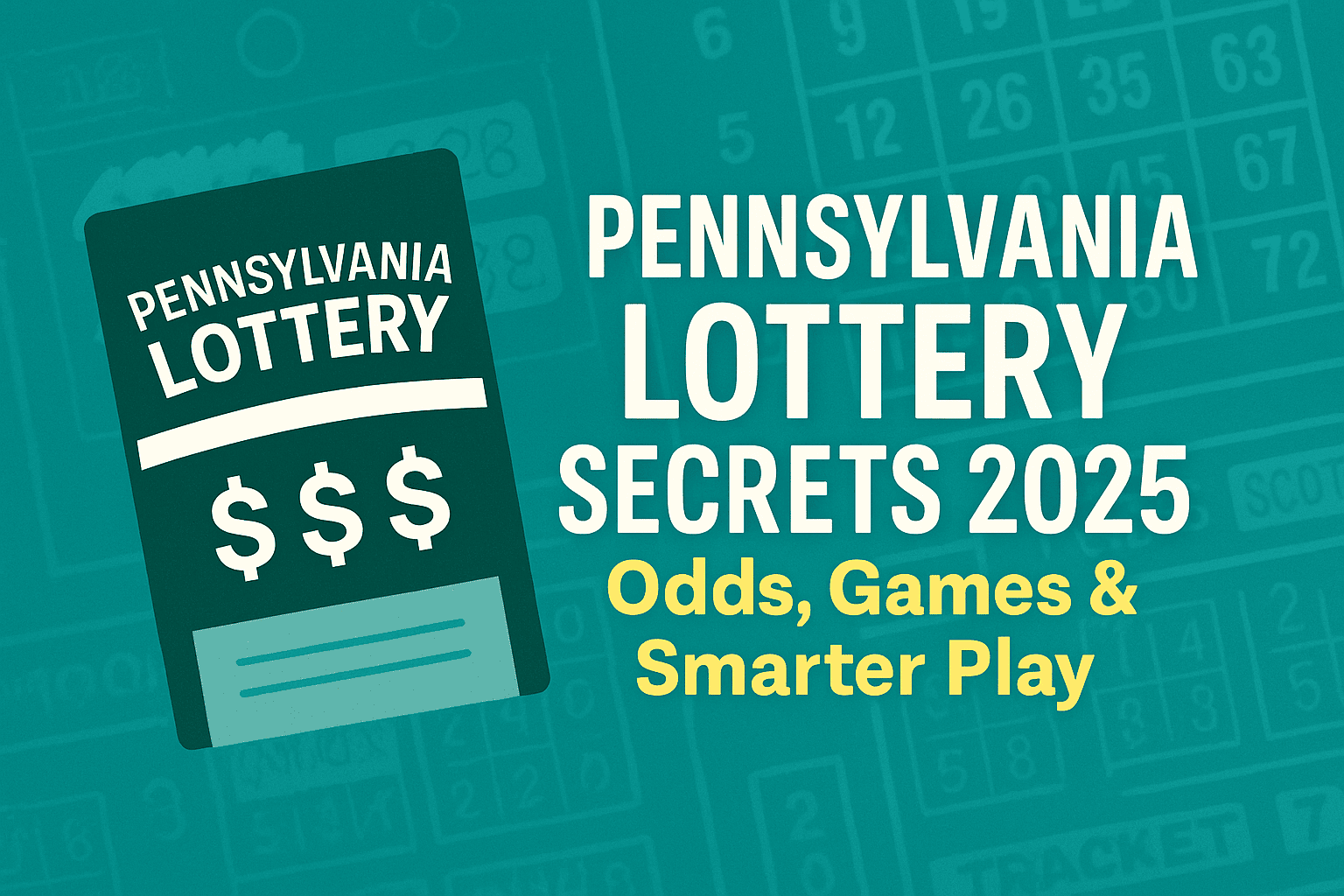 Featured image showing Pennsylvania Lottery Secrets 2025 with scratch-off ticket and odds tagline.