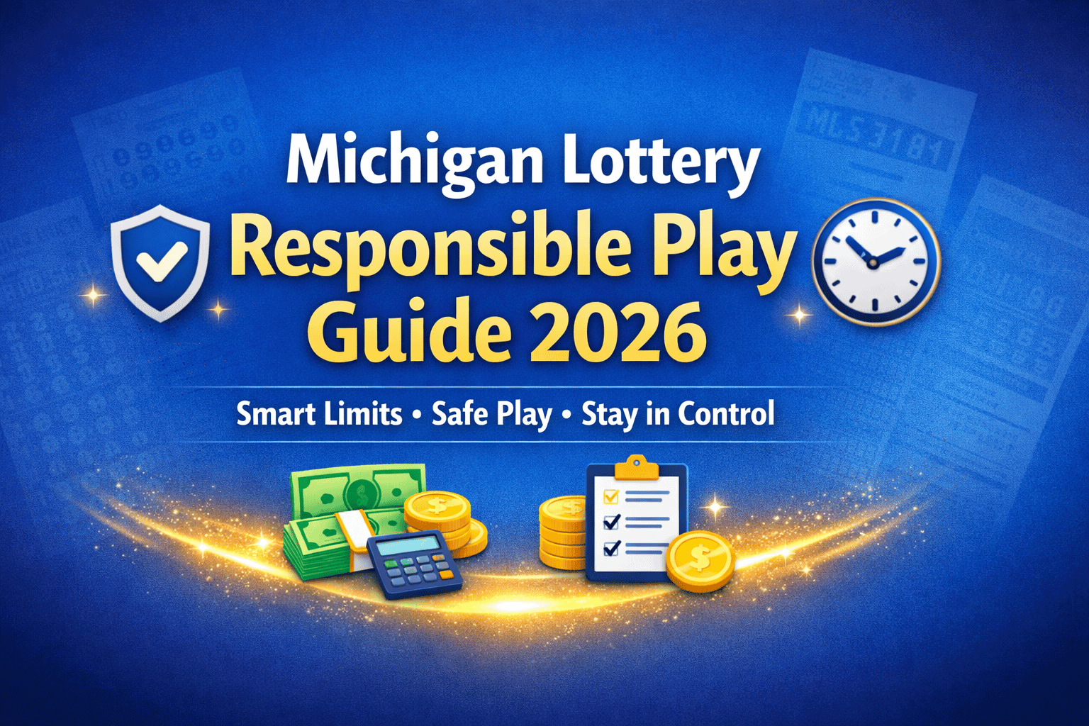Michigan Lottery responsible play guide showing safe play tips budgeting tools and limits for 2026